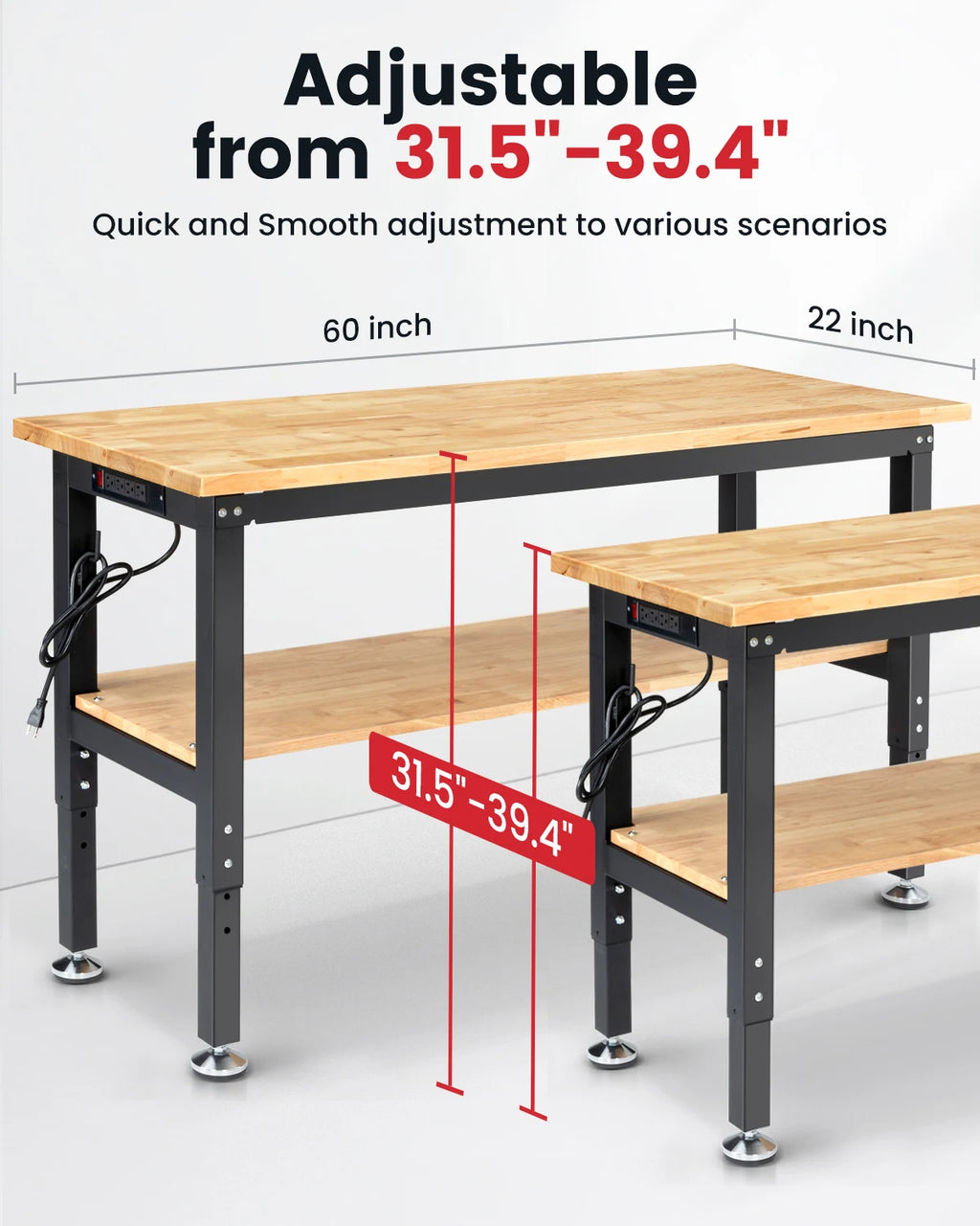 Woodworking Table 60 inch