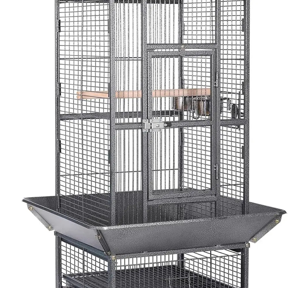 Large 62 Wrought Iron Bird Cage