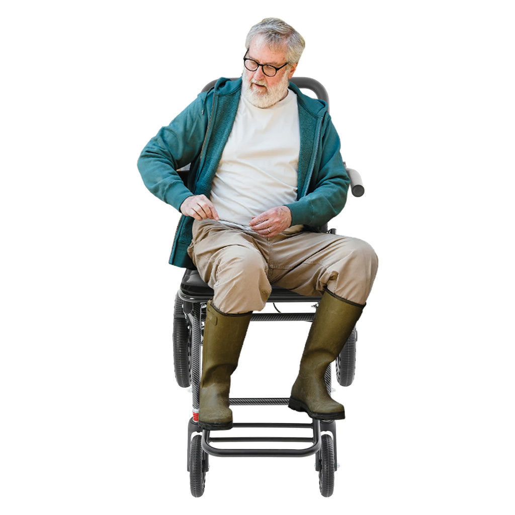 Elderly Foldable Transport Wheelchair