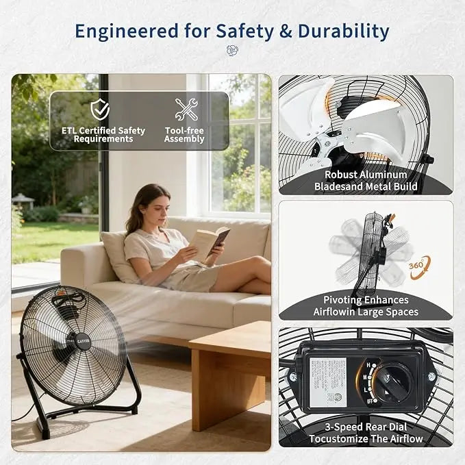 High Velocity Heavy Duty Industrial Fan