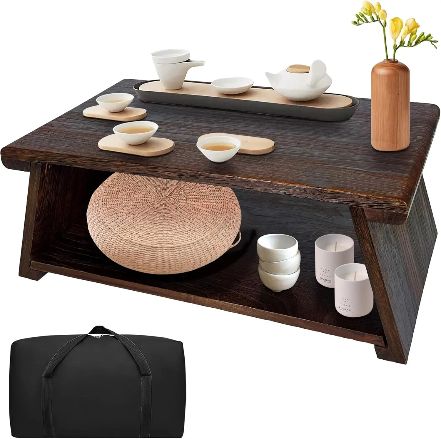 Low Meditation Table for Sitting