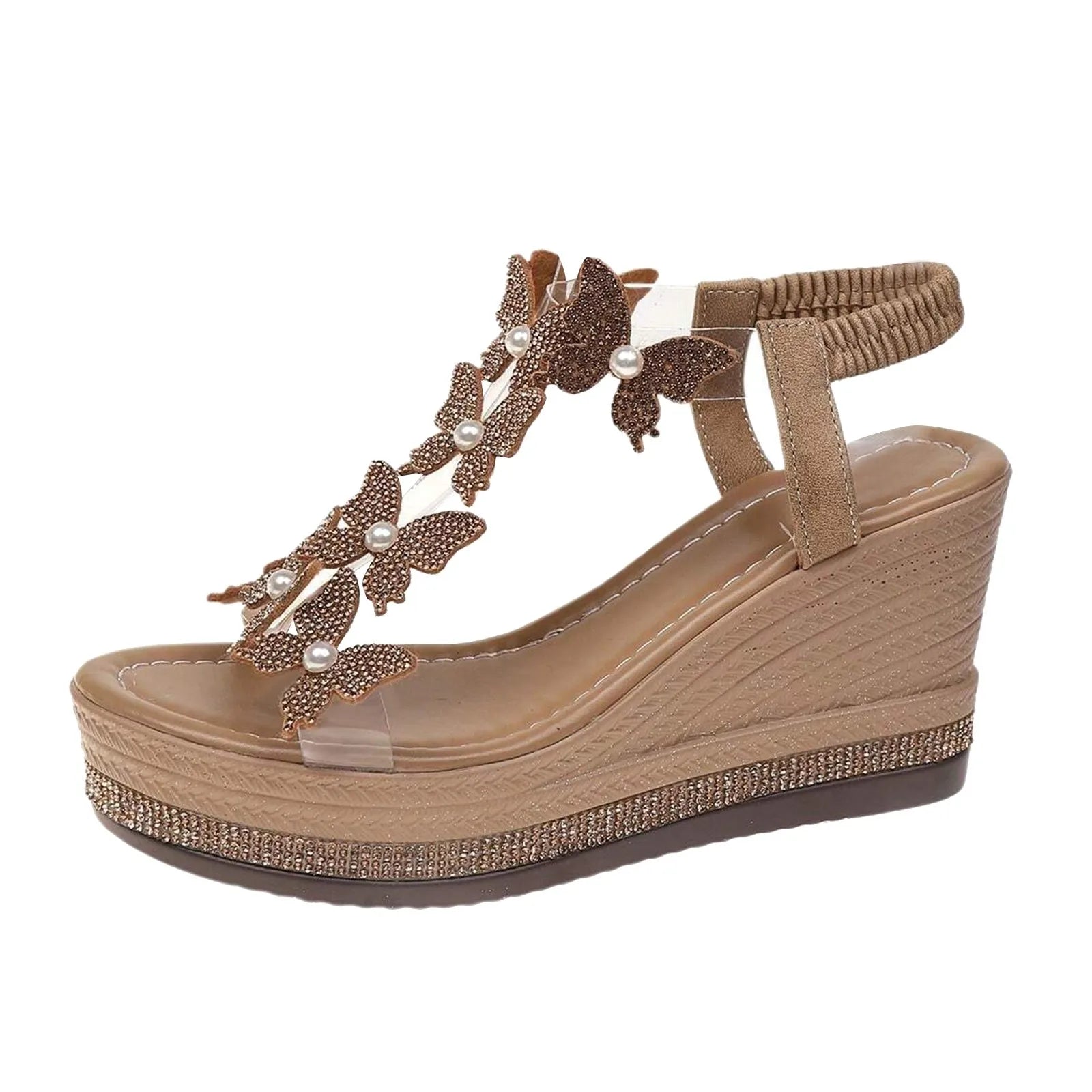 High Heel Wedge Sandals