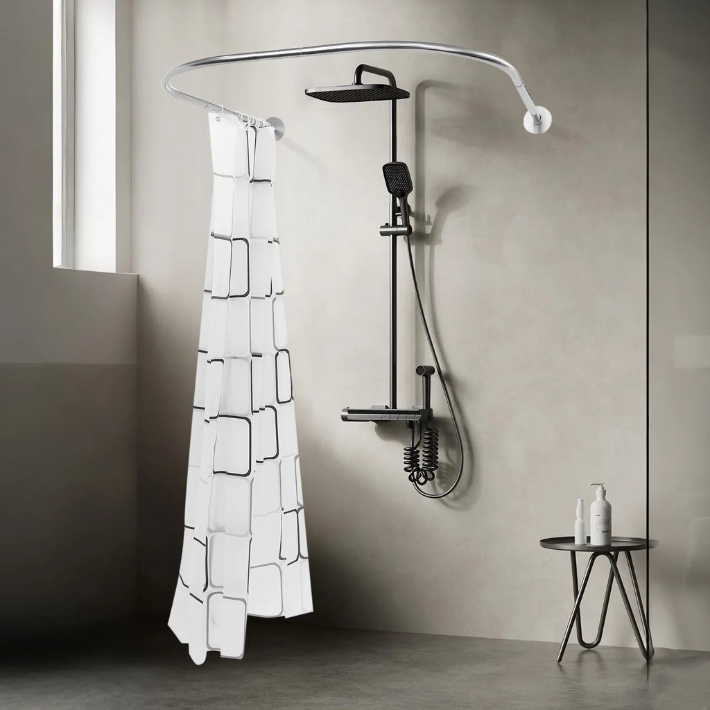 U Shape Shower Curtain Bar