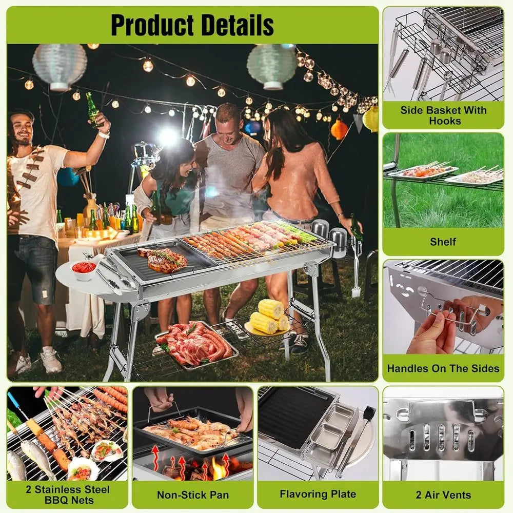Stainless Steel Outdoor Kebab Grill