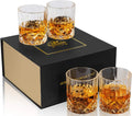 Luxury Box Set of 4 Whiskey Glasses 10 oz