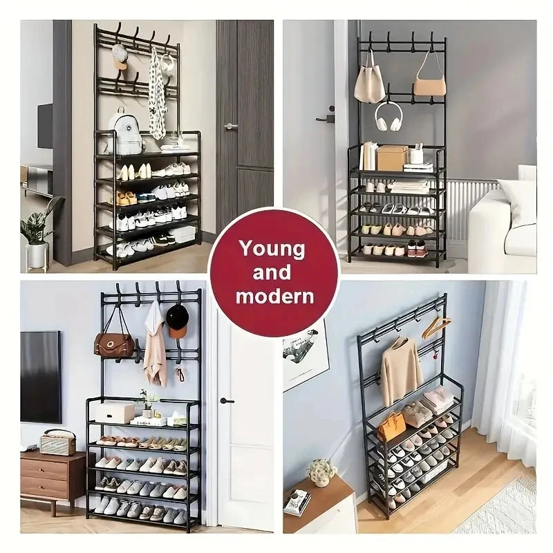 Entryway Shoe & Coat Rack