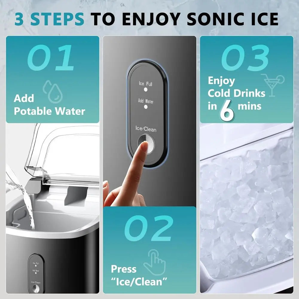 Portable Countertop Ice Maker 34lbs