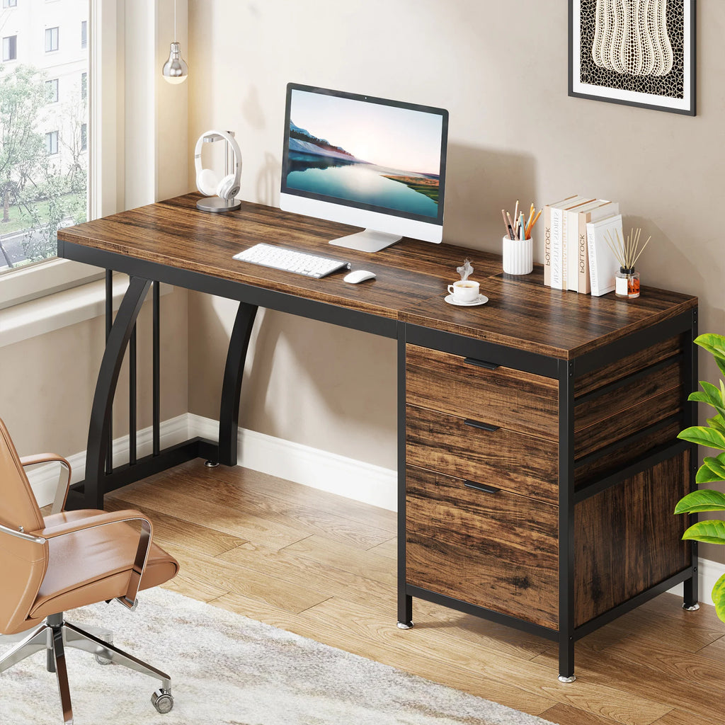 Three Drawer Computer Desk