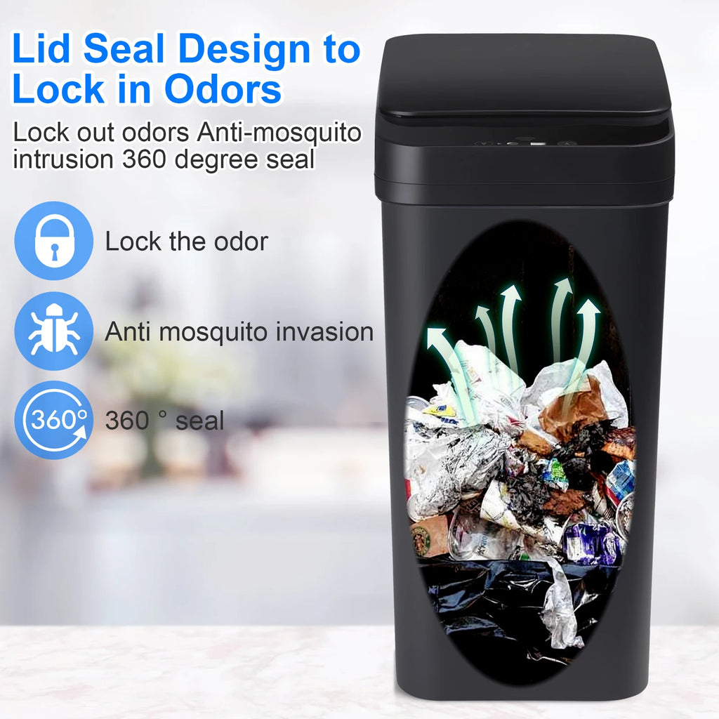 2 Pack 12L & 18L Automatic Trash Cans