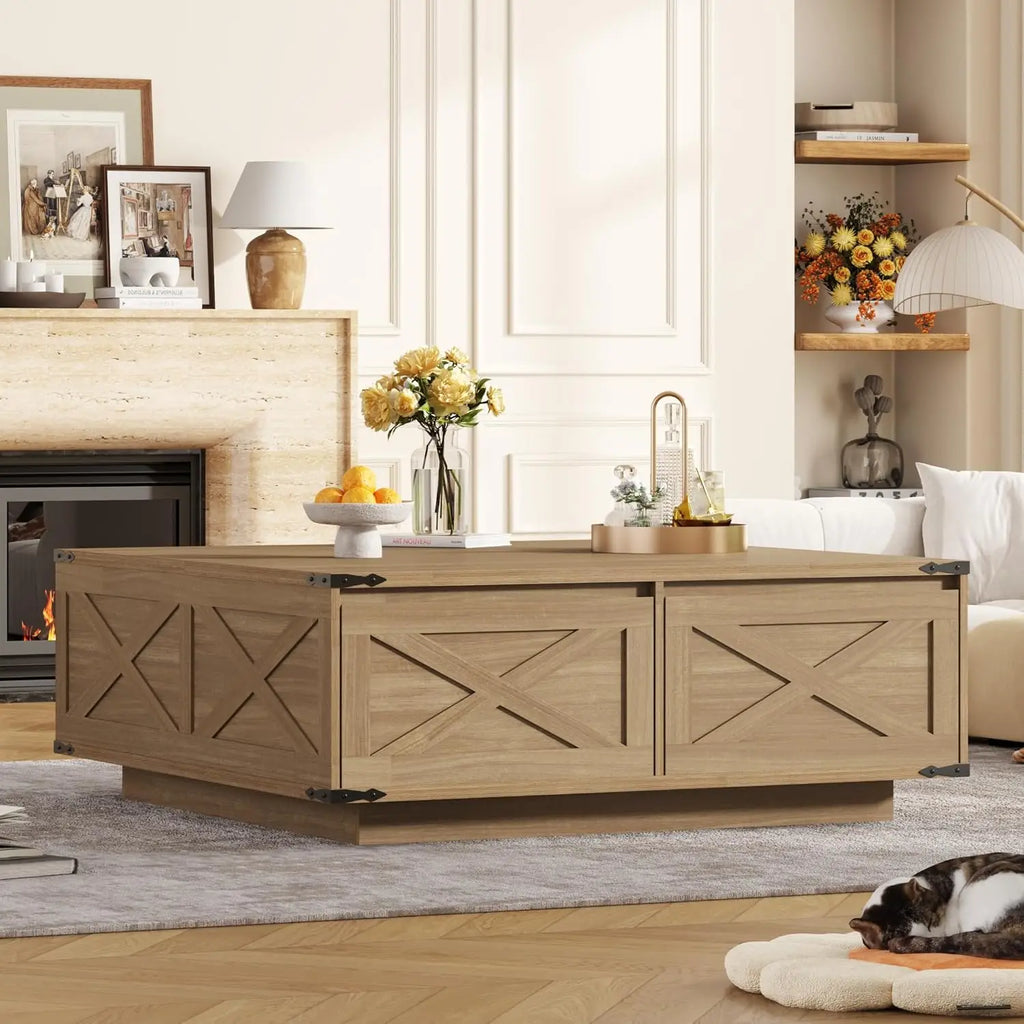 47” Farmhouse Square Coffee Table