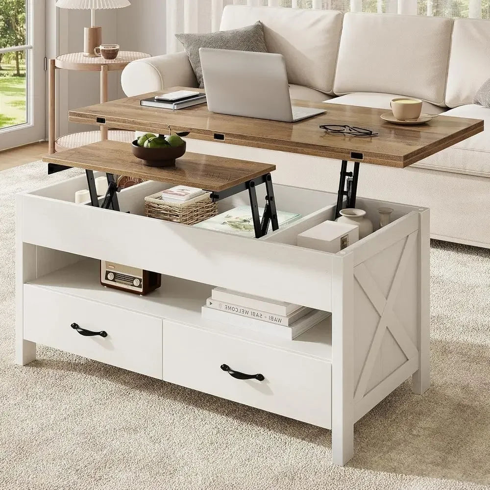 Multi-Functional 40 Coffee Table with Storage
