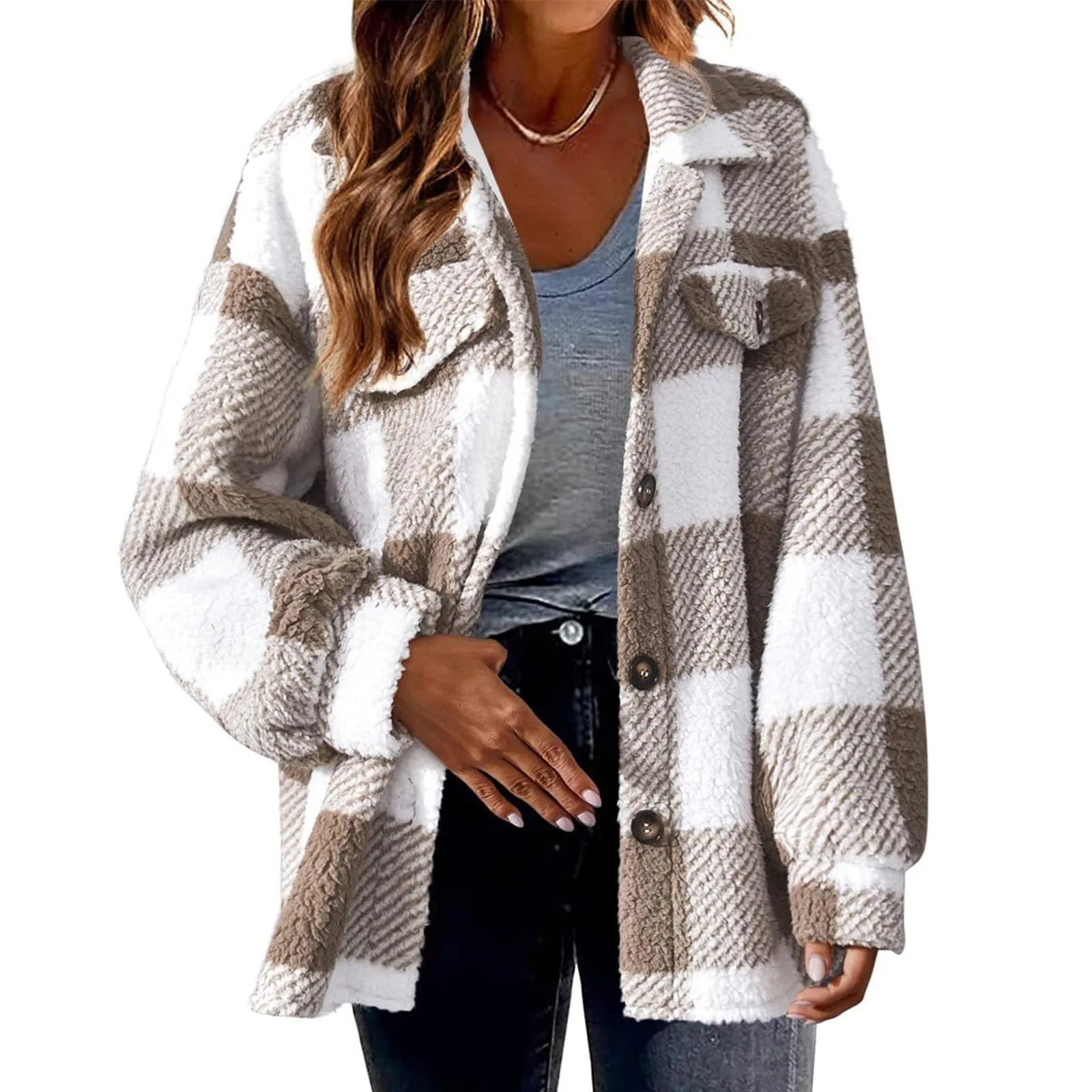 Oversized Warm Fleece Shirt