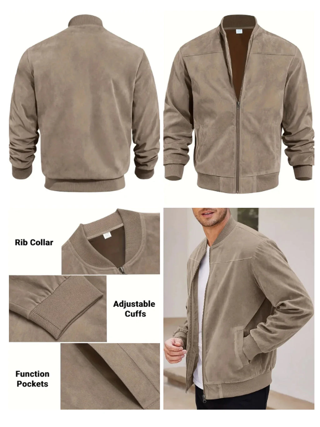 Casual Suede Jacket