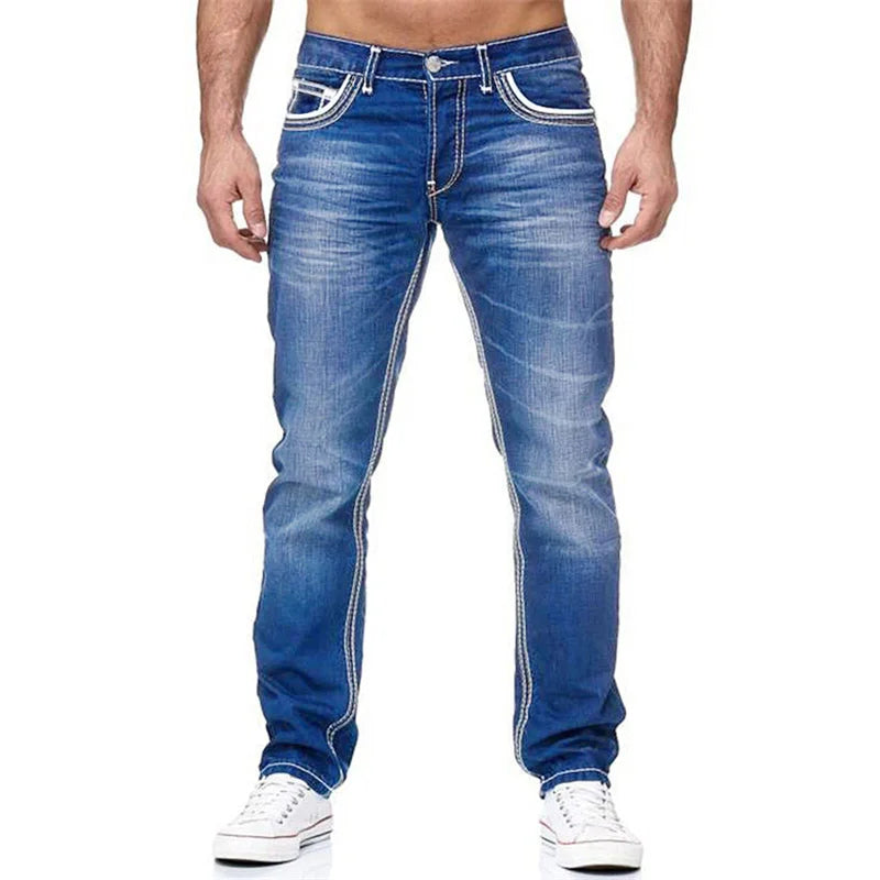 New Men's Double Line Jeans