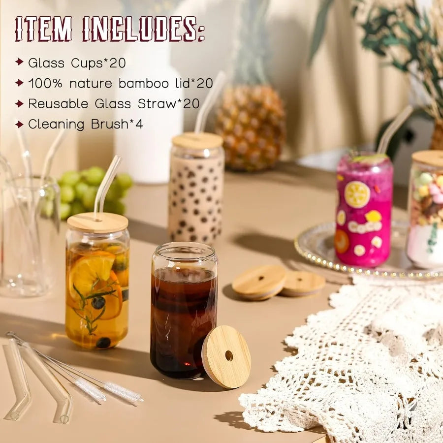 Customizable 16 oz Set of 20 Drinking Glasses