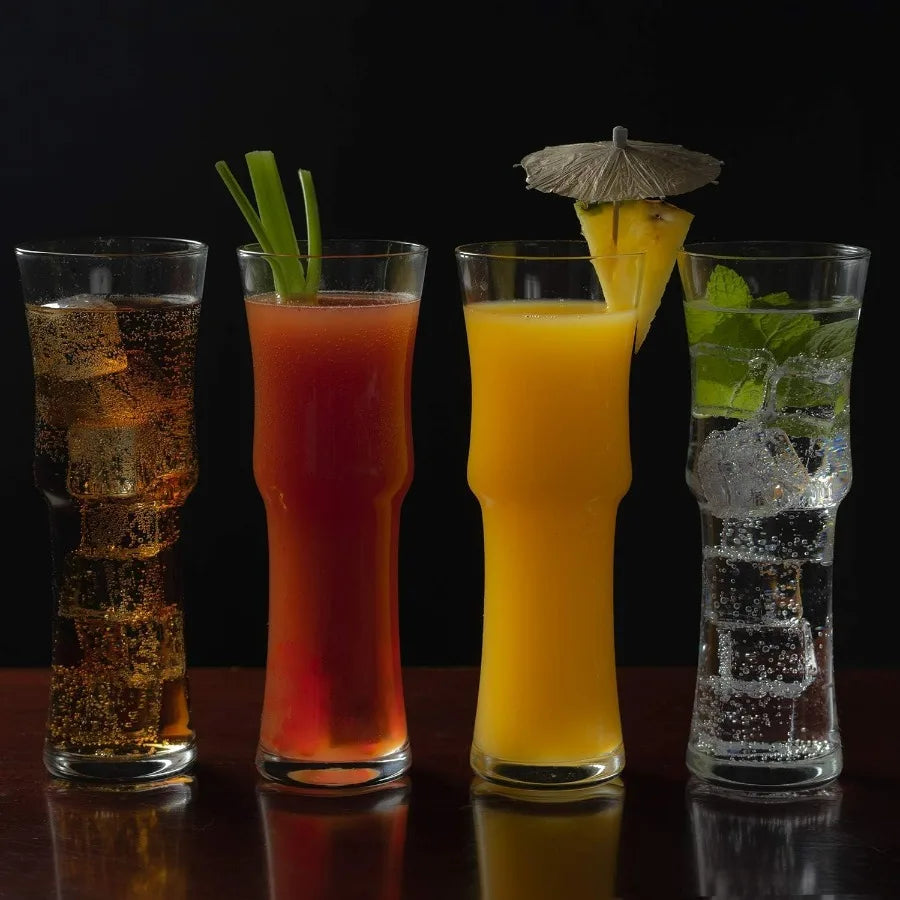 Tall 12 Handcrafted Cocktail Glass Set