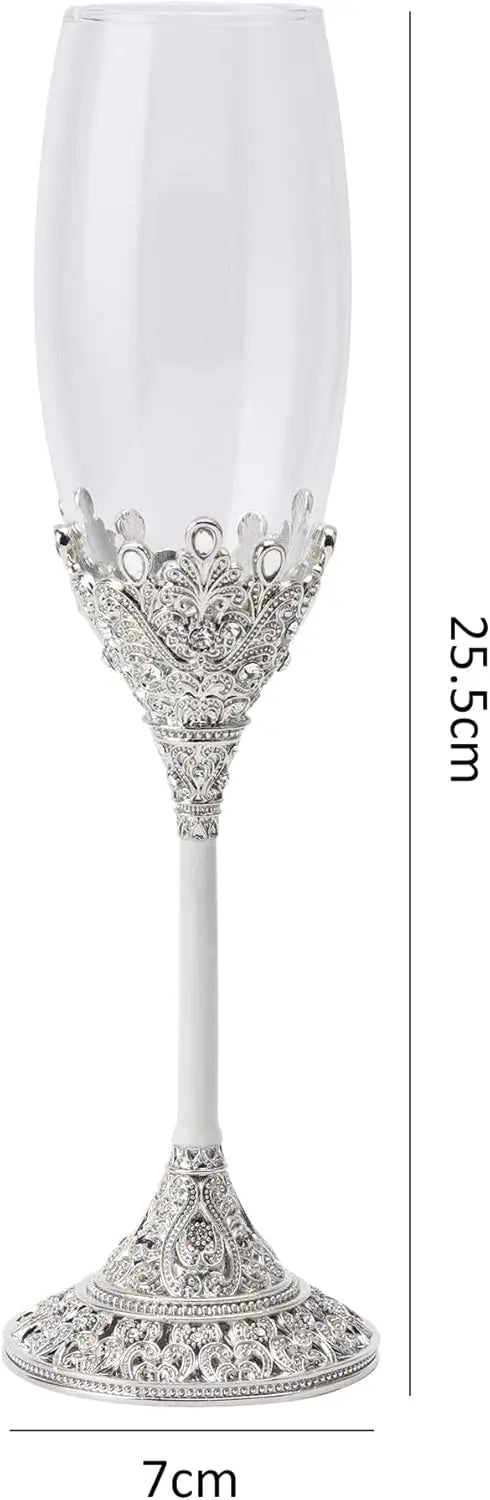Champagne Wedding  Flute Set