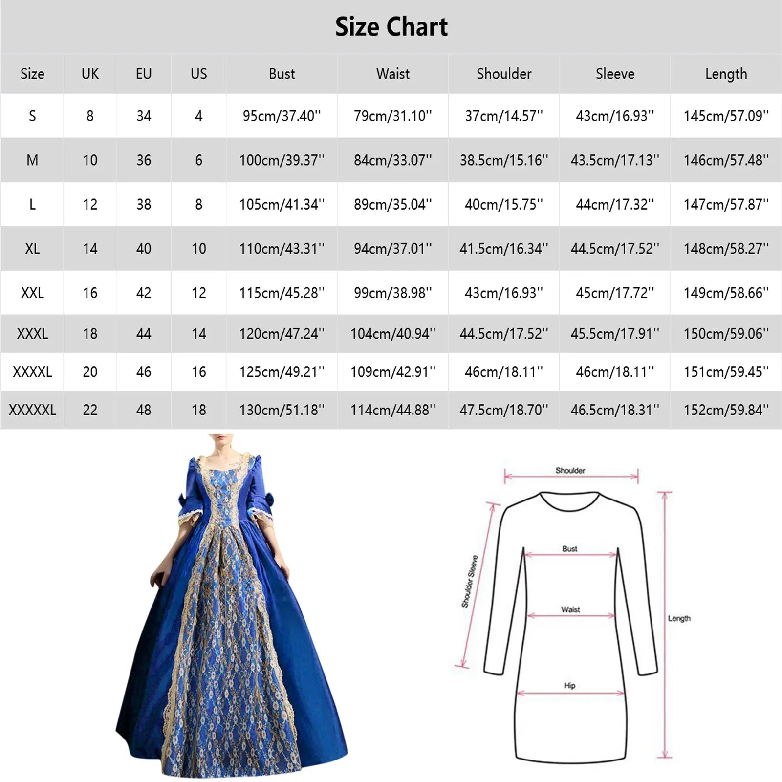Medieval 18th Century  Dress