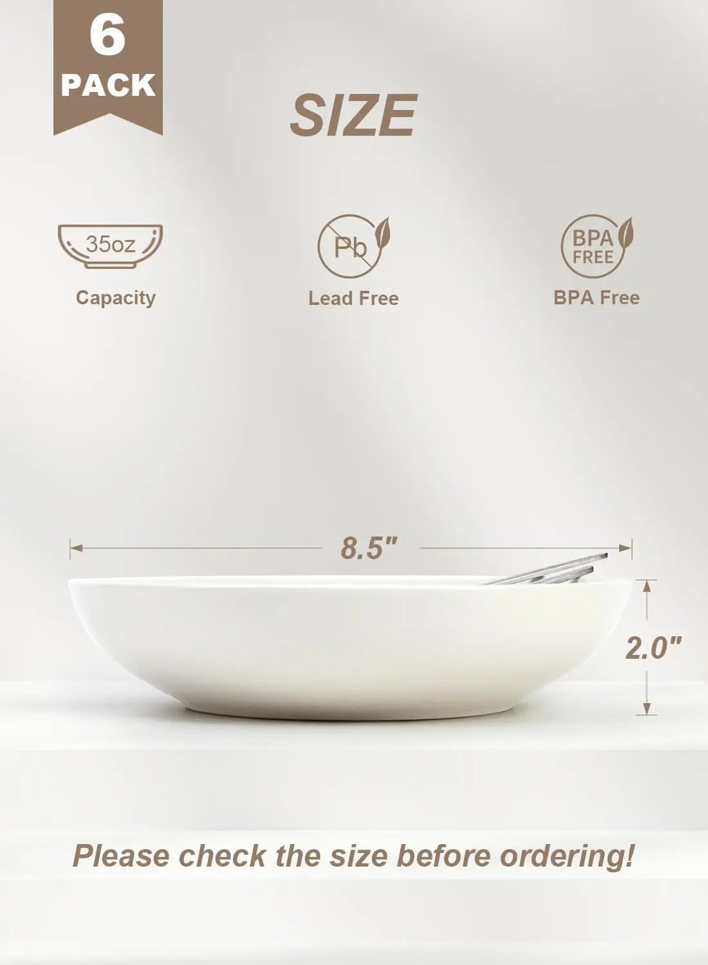 35oz Pasta Bowls Set of 6
