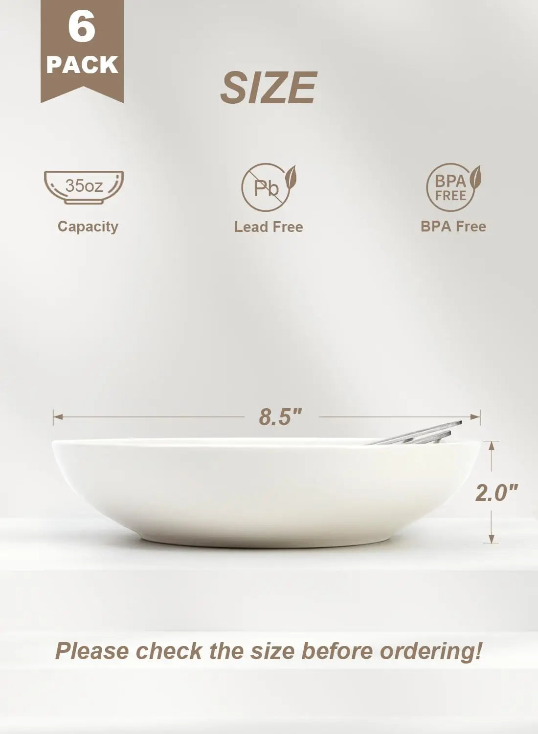 35oz Pasta Bowls Set of 6