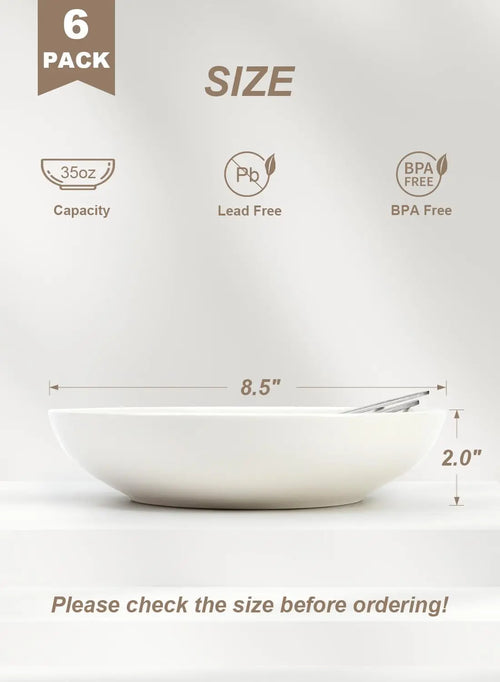 35oz Pasta Bowls Set of 6