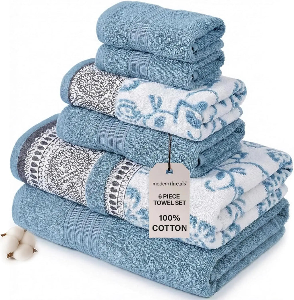 Jacquard 6-Piece Towel Set