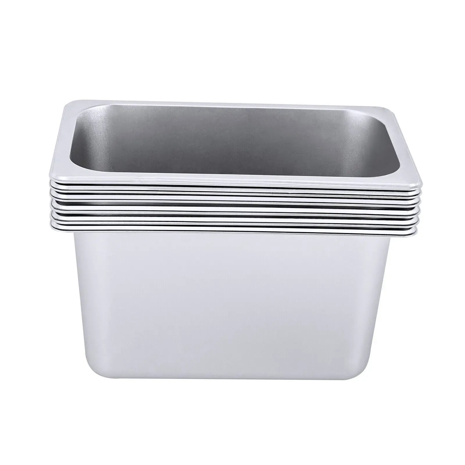 6 x 1/4 Size 6” Deep Stainless Steel Steamer Bins