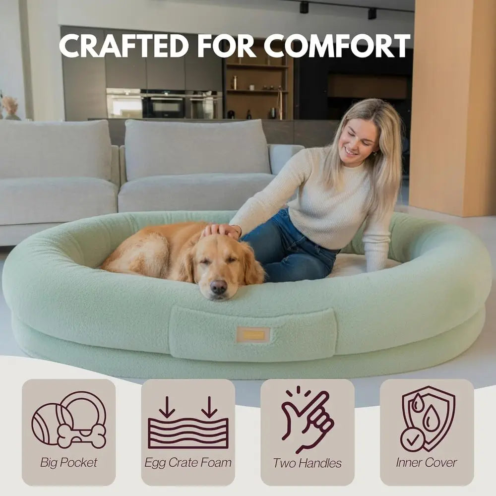 Cozy Pet & Human Lounger Bed