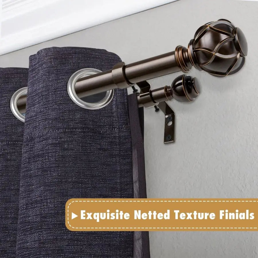 Heavy Duty Double Curtain Rods