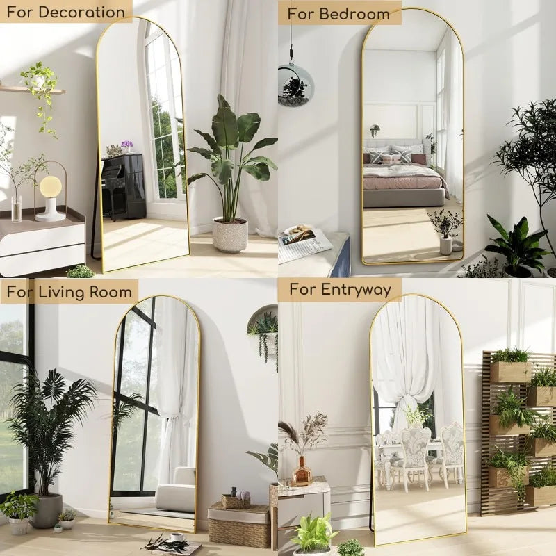 Arched Full Length Mirror, 70"x26"