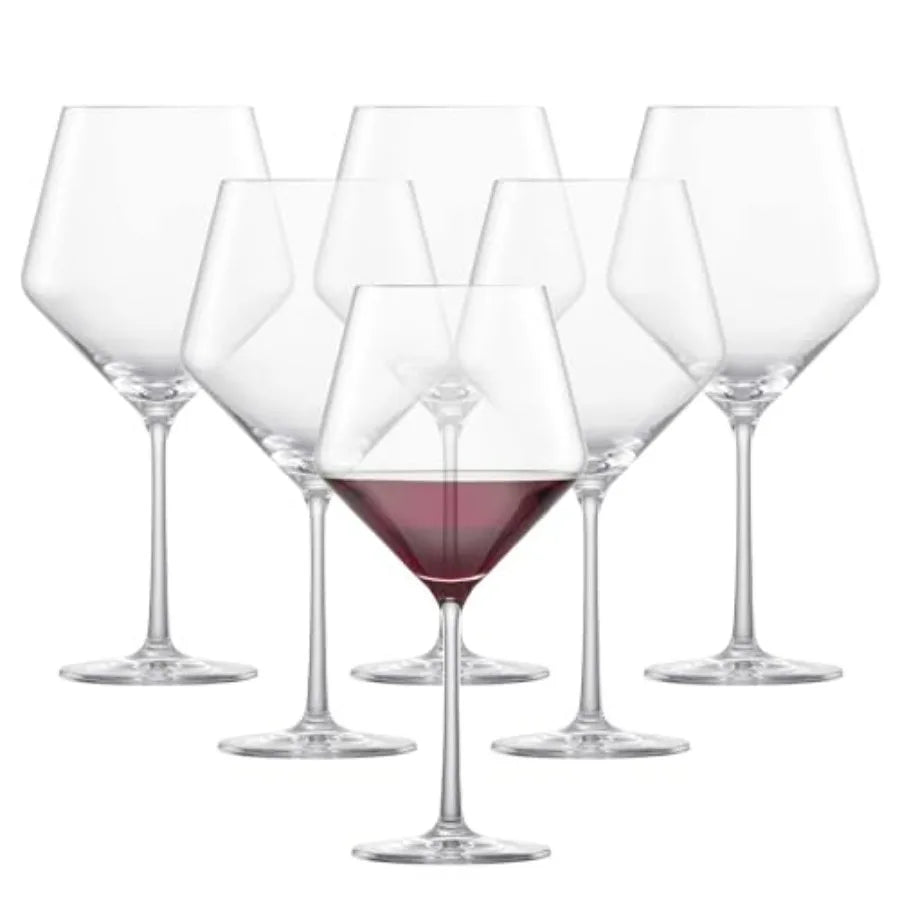 Elegant  Burgundy  Wine Glass Set of 6