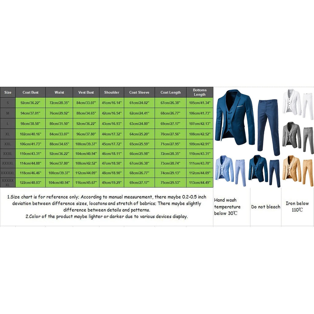 Men's 3 Piece Business