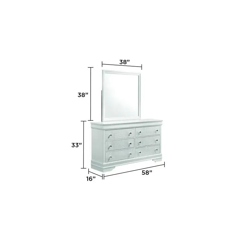 Modern 5-Pc Twin Bedroom Set with LED Headboard