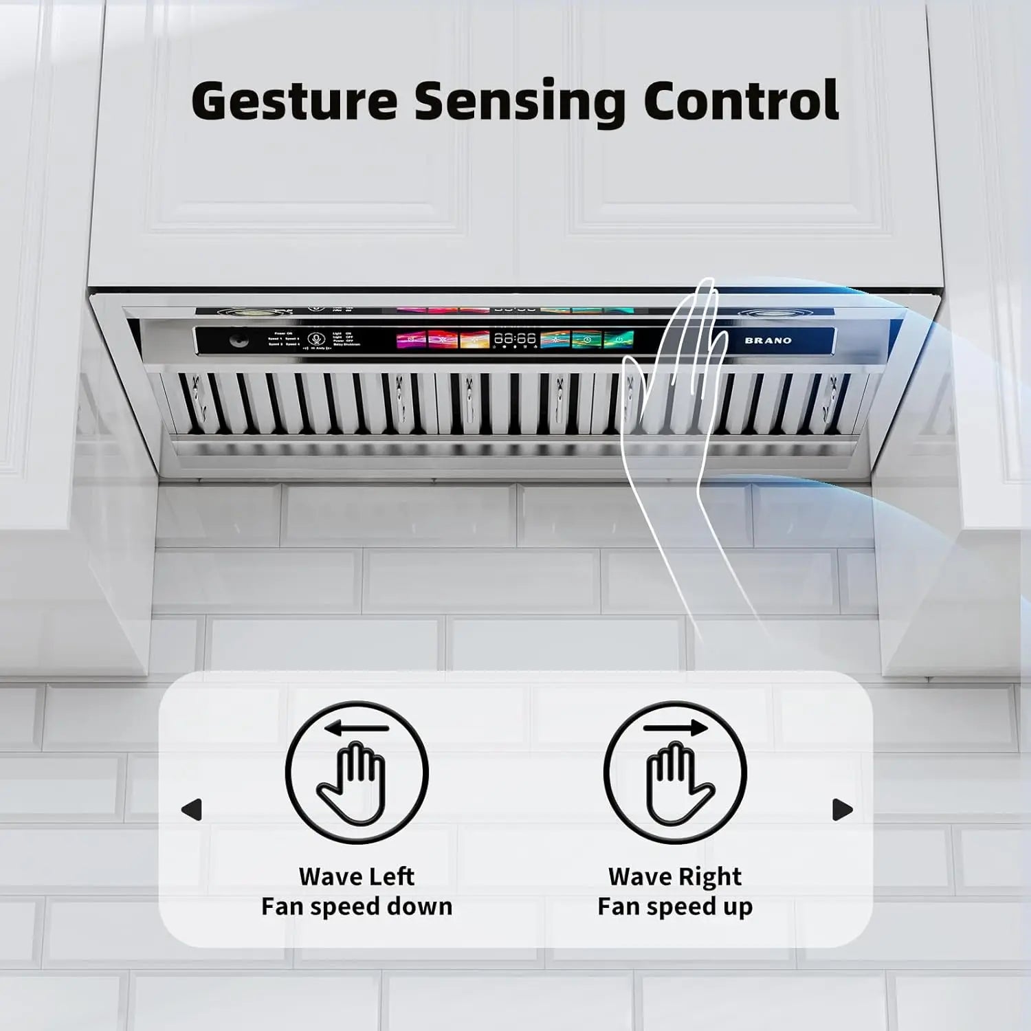 Built-in  Hood Vent with 4 Speed Exhaust Fan