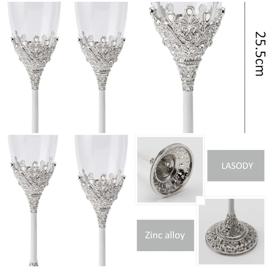 Champagne Wedding  Flute Set