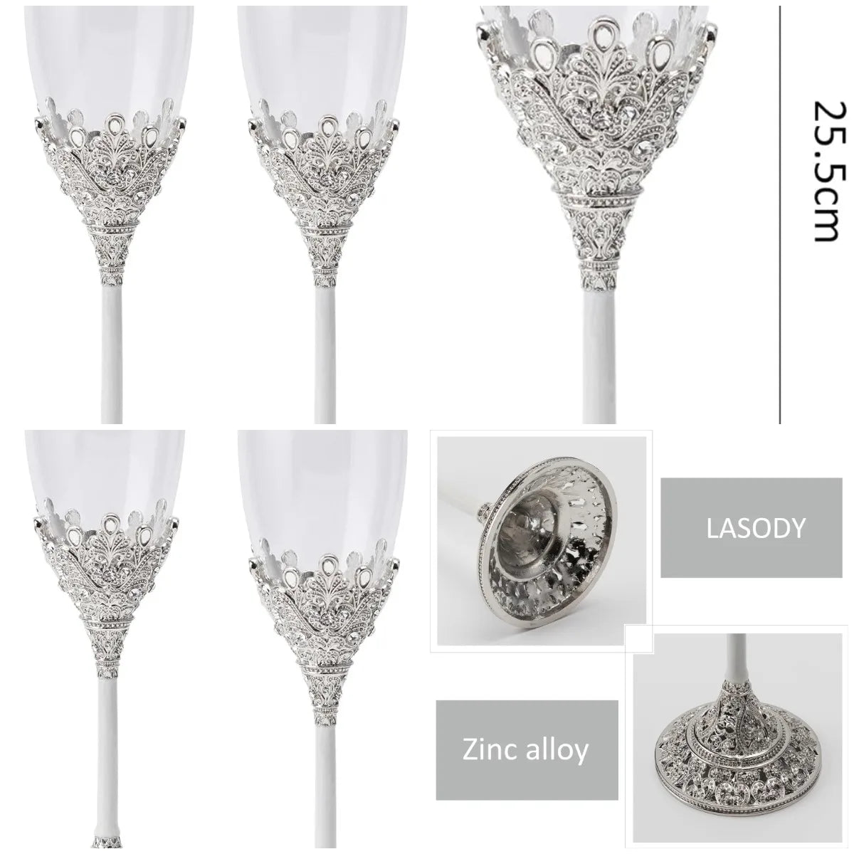 Champagne Wedding  Flute Set
