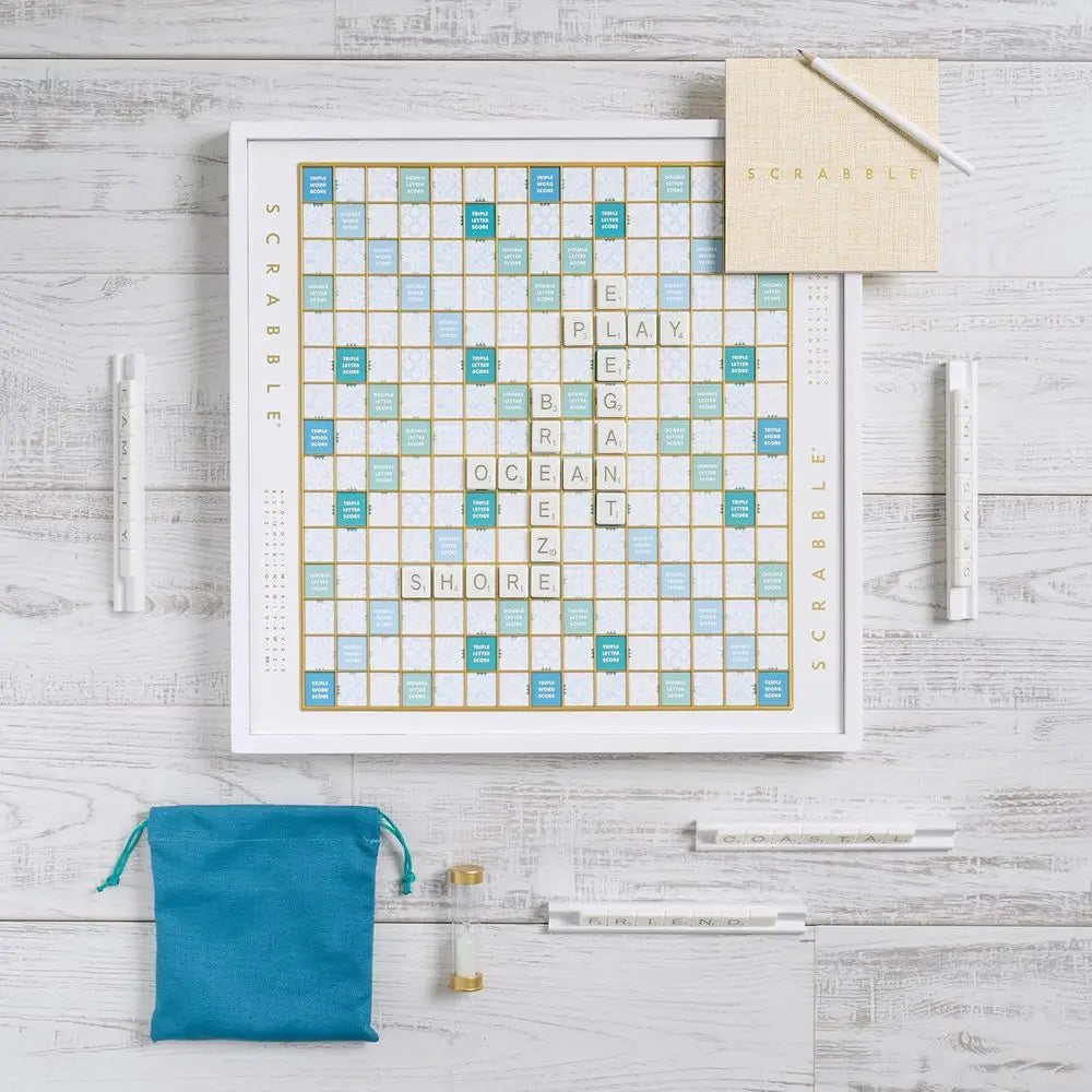 Scrabble Edition with Rotating Wooden Board