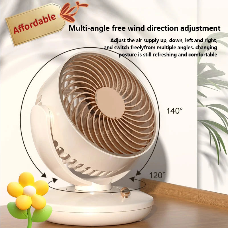 6" Desk Fan Portable USB