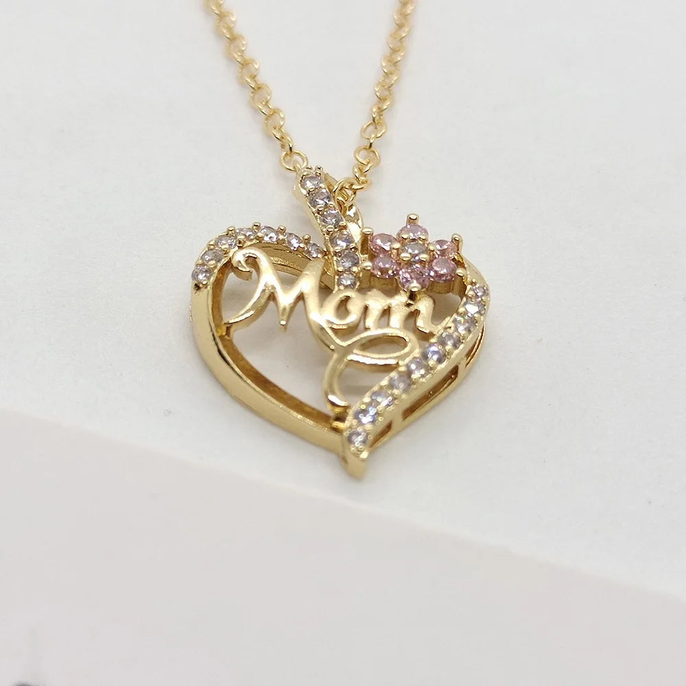 Mom Heart Necklace