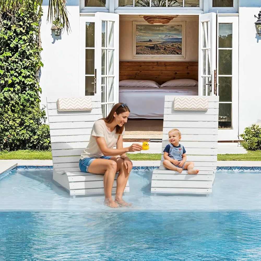 Pool Lounge Chairs Set of 2