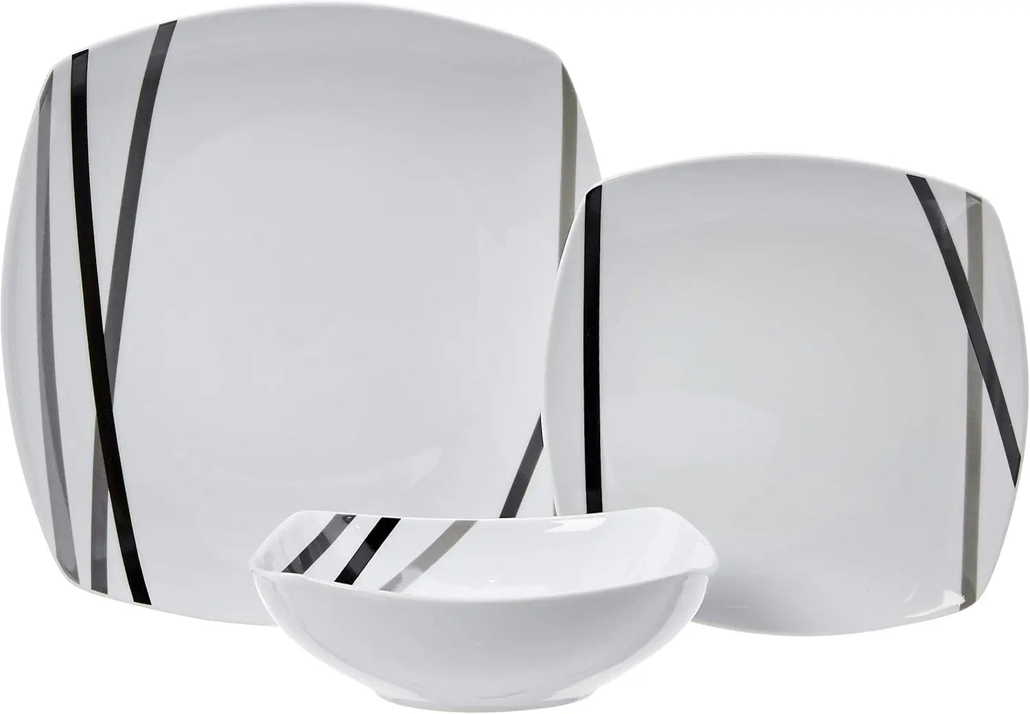 18-Piece Square Dinnerware Set for 6