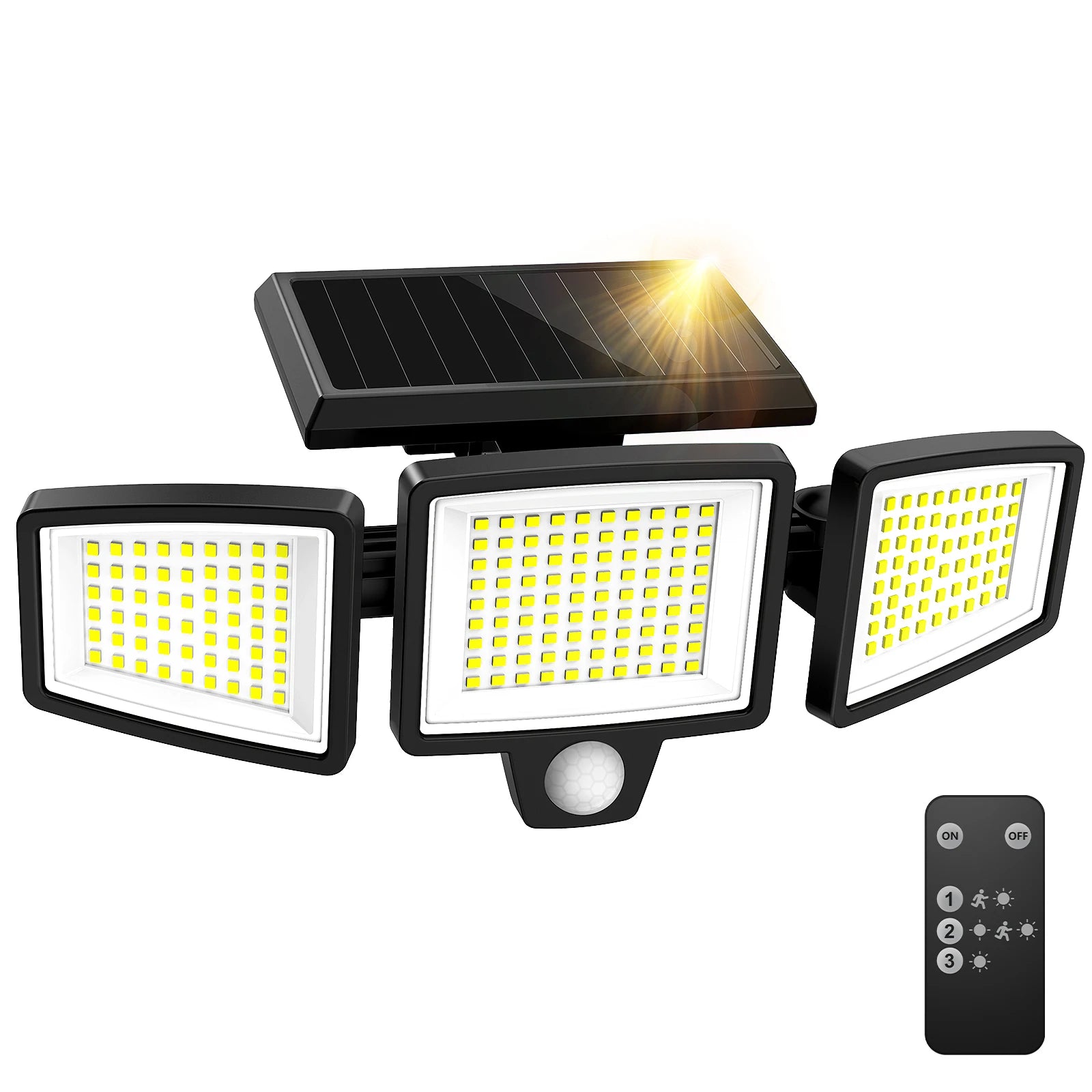 3-Head Solar Outdoor Light
