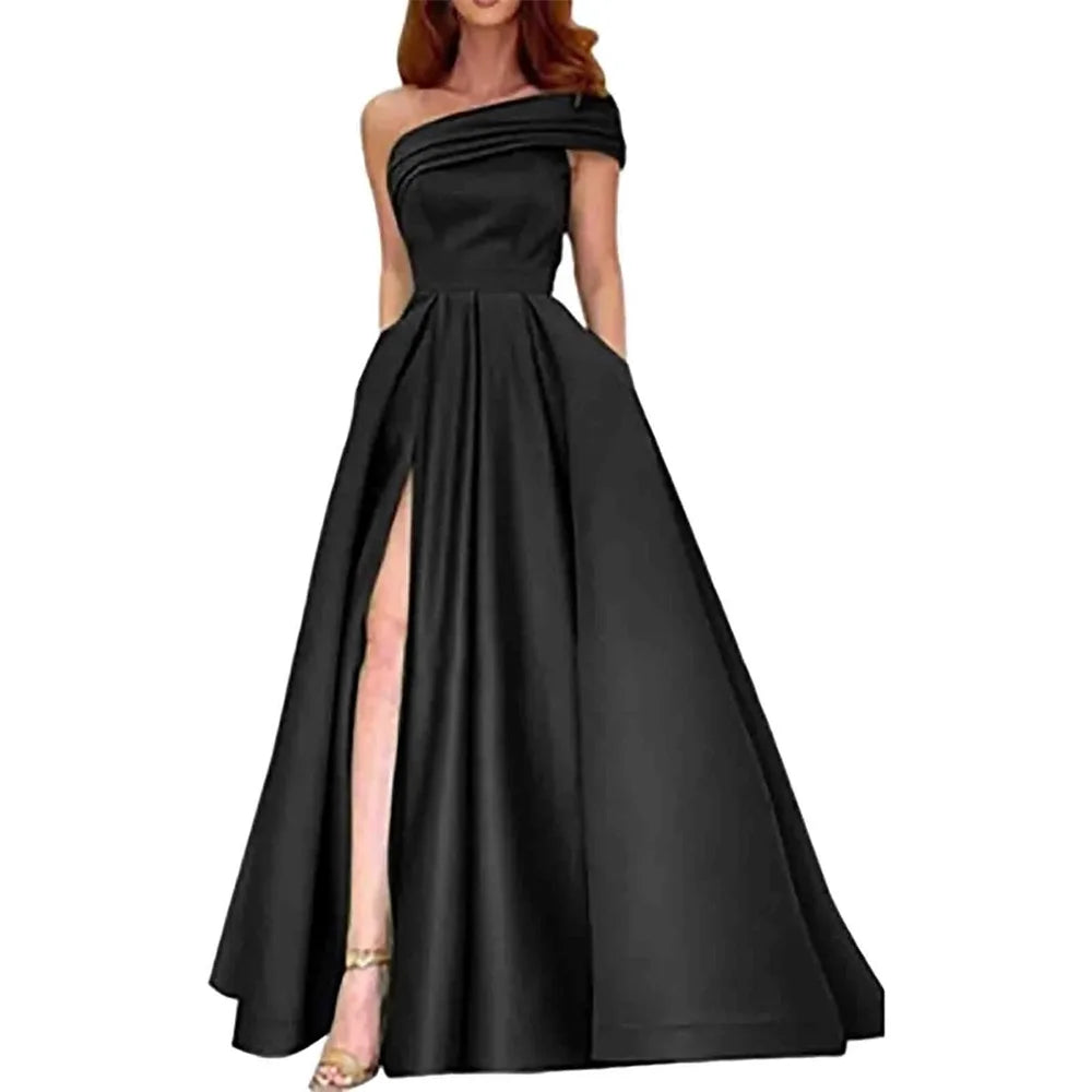 Satin Evening Gown