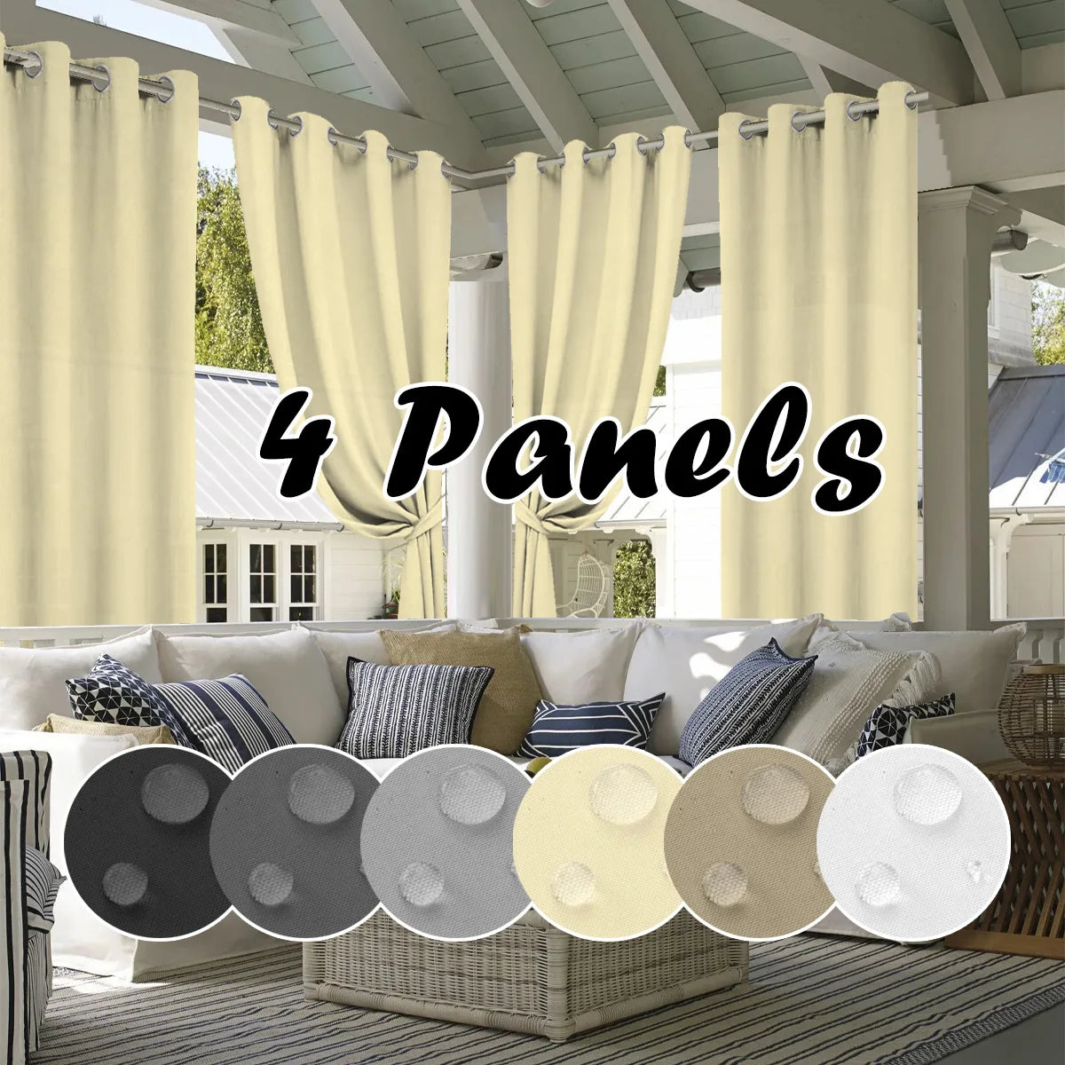 Waterproof Privacy Outdoor Curtain