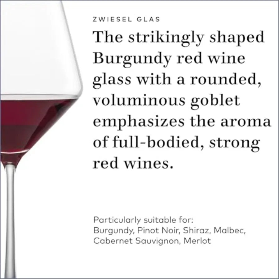 Elegant  Burgundy  Wine Glass Set of 6