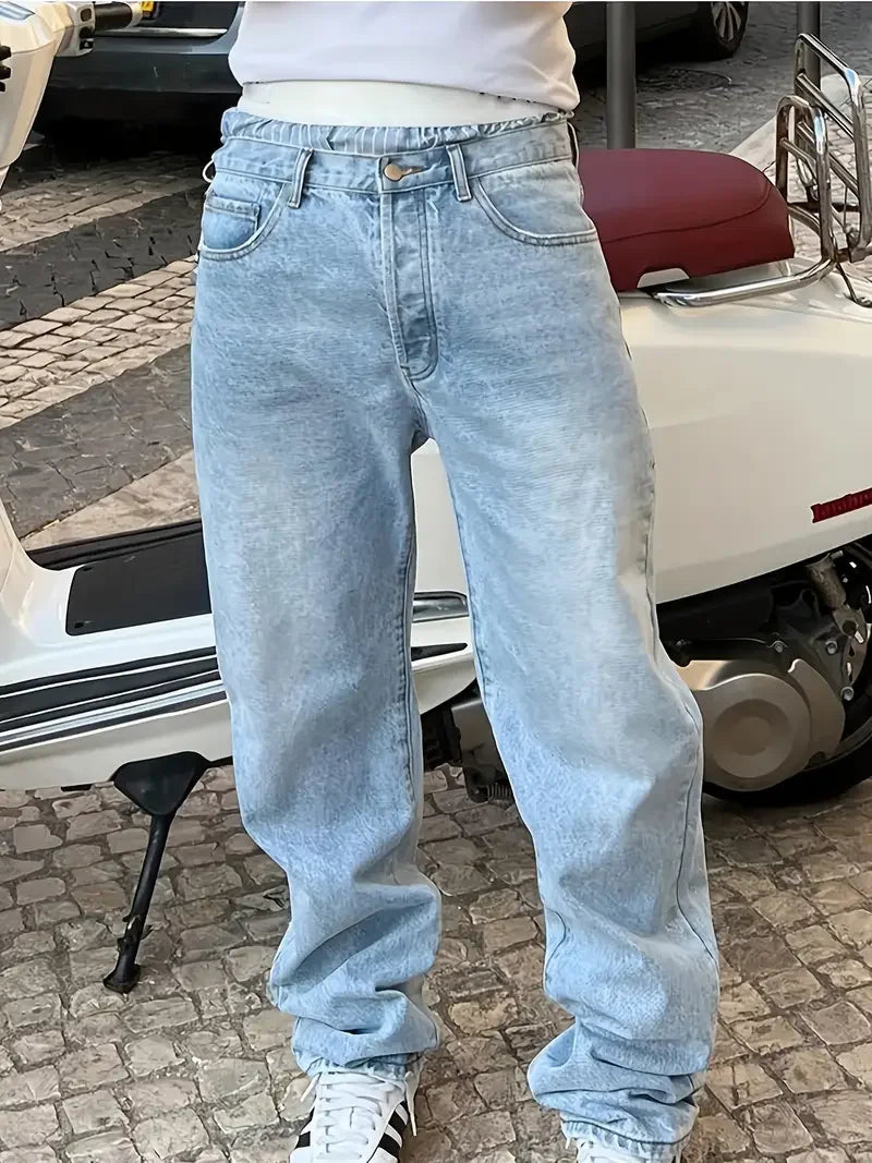 Vintage Washed Blue Jeans