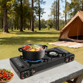Portable Dual-Burner Camping Stove