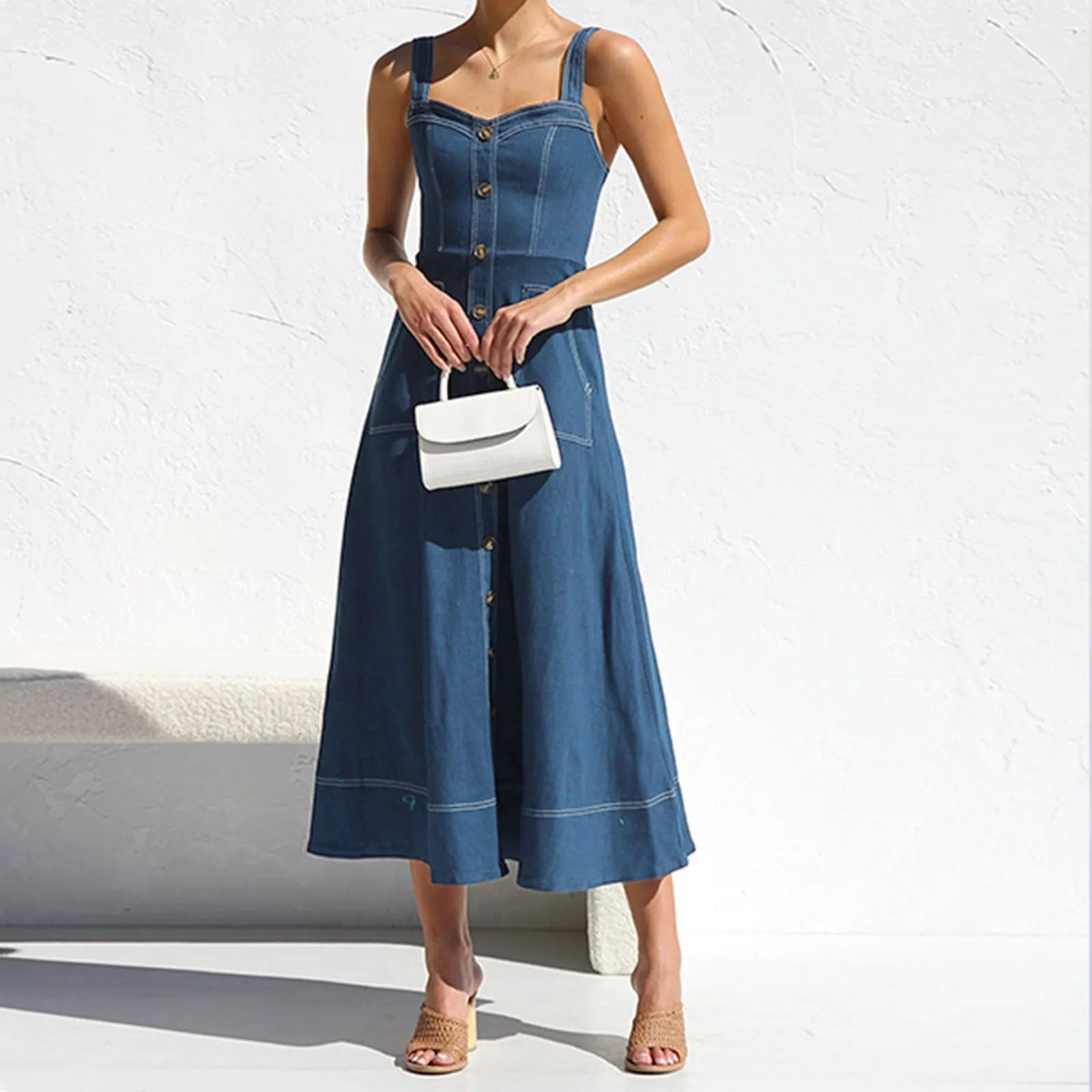 Elegant Denim Dress