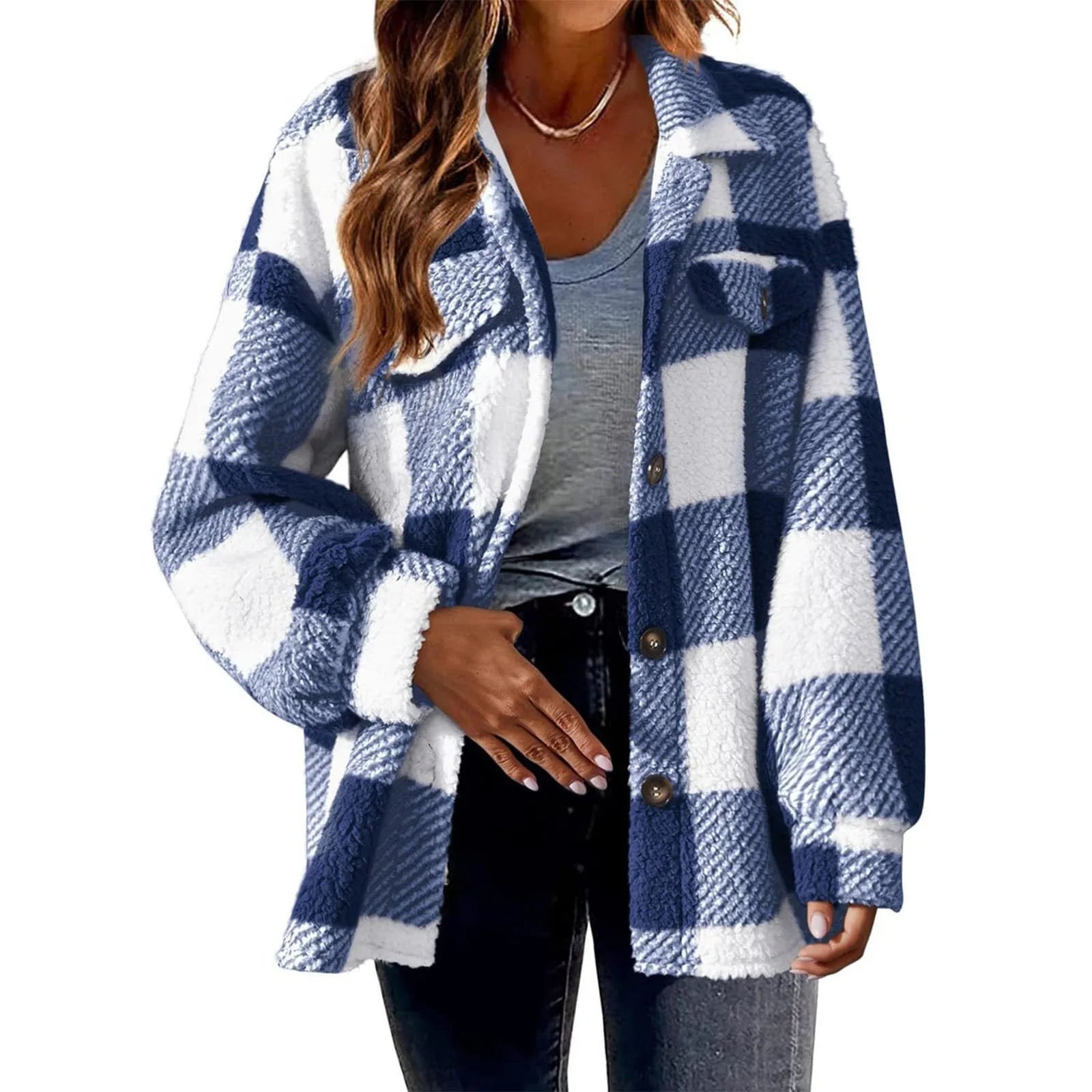 Oversized Warm Fleece Shirt