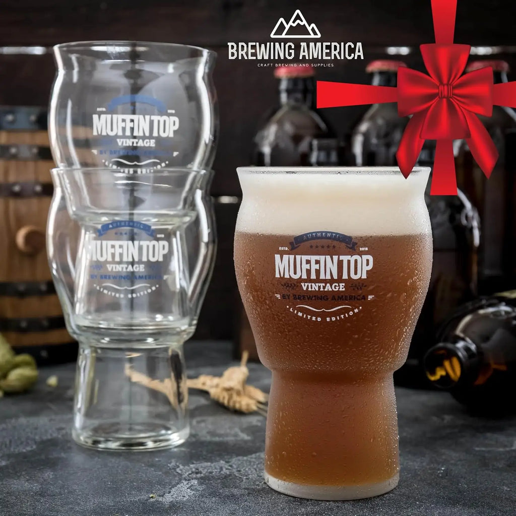 Stackable Craft Pint Beer Glasses Set of 4